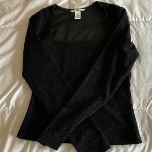 H&M Black Sparkle Blouse